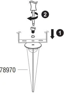 saxby 91860 Salde Floodlight - fittings