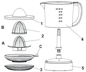 ADLER AD 4009 Citrus juicer - fig1