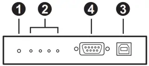 ATEN UC2322 USB-to-Serial RS232 Hub- UC2324