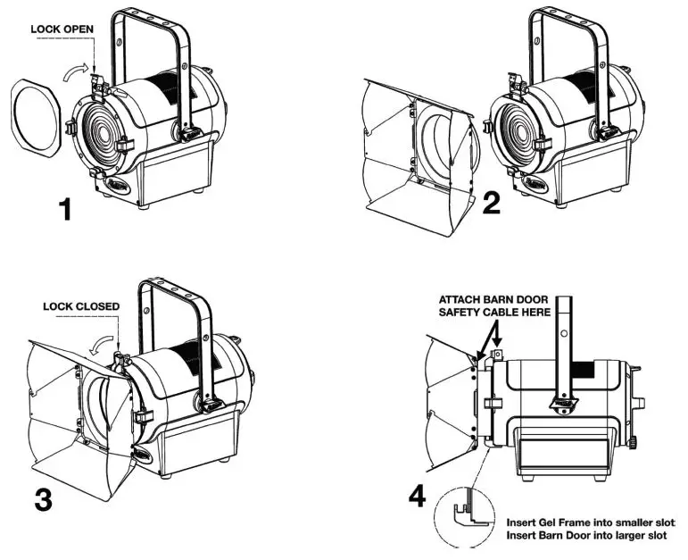 ELATION Professional KL Fresnel 4CW Cool LED Light 2
