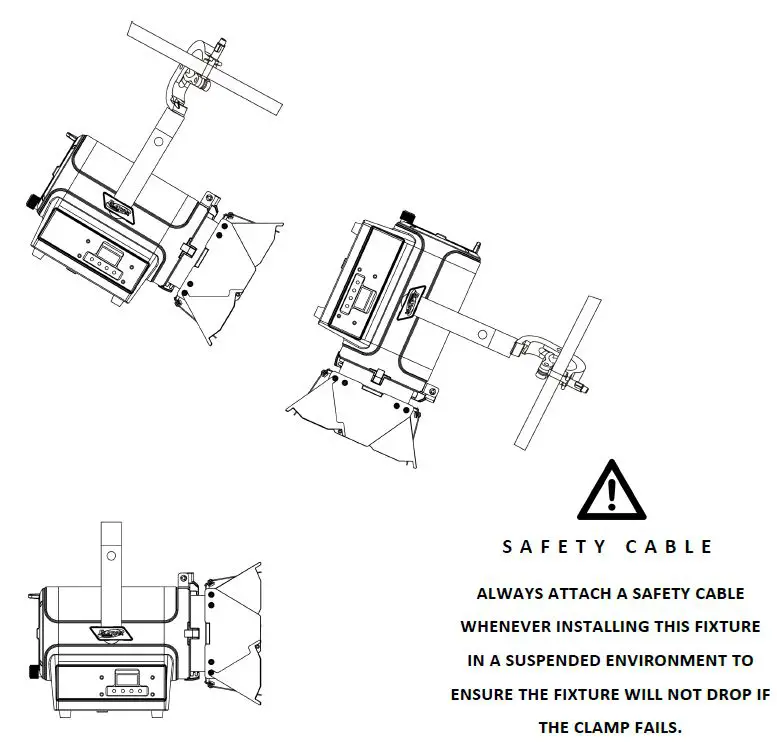 ELATION Professional KL Fresnel 4CW Cool LED Light 4