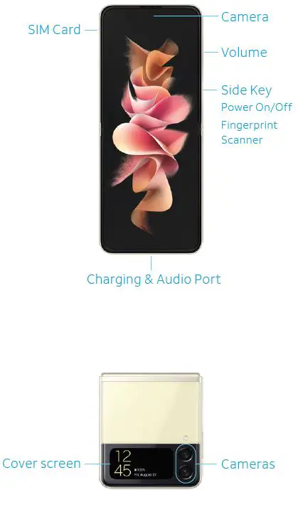 SAMSUNG SM-F711UZKAATT Galaxy Z Flip3 5G Smartphone fig-2