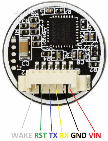 WAVESHARE STM32F205 UART Fingerprint Sensor - INTERFACE