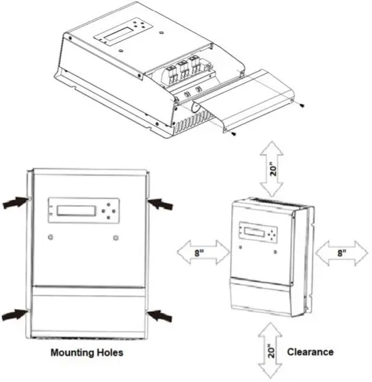 AIMS POWER SCC60 100A Solar Charge Controller - Installation