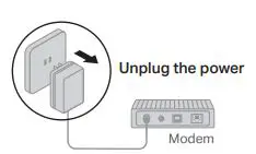 tp-link Wi-Fi 6 Router - Unplug the power