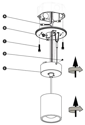 artika 4FM-BP-MB Beam Pro 4 LED Ceiling Light fig 3