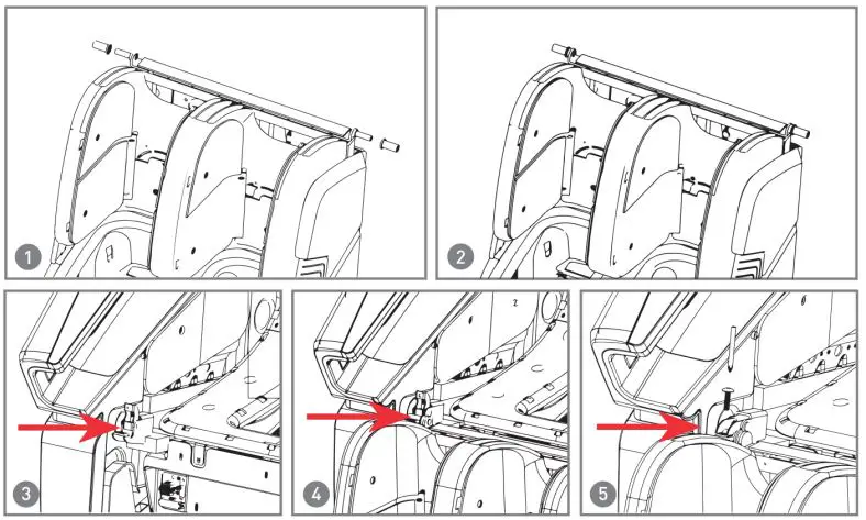 KAHUNA CHAIR EM 8500 Massage Chair Instruction Manual - Leg installation complete