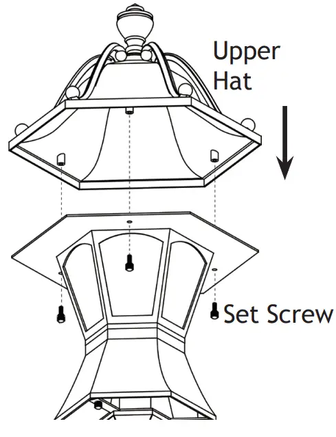 VOLT VPL 1006 Coachman LED Path and Area Light - Reinstall Upper