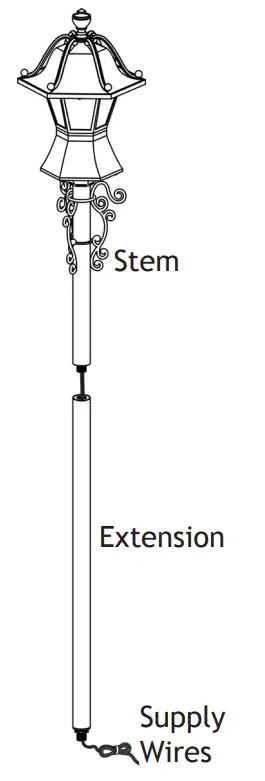 VOLT VPL 1006 Coachman LED Path and Area Light - Stem