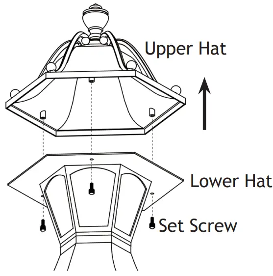 VOLT VPL 1006 Coachman LED Path and Area Light - Upper Part