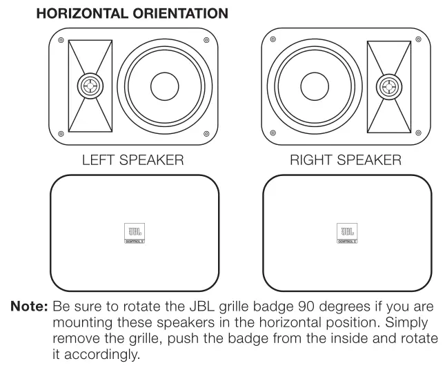 JBL Control X - CONNECTING THE SPEAKERS 4