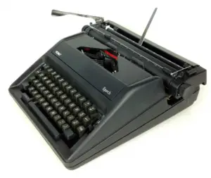 a typewriter on a table