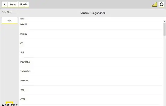 ABRITES Diagnostics for Honda Online - Honda Online 1
