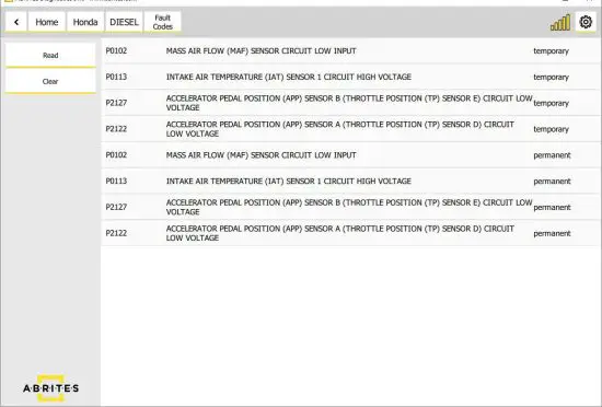 ABRITES Diagnostics for Honda Online - Honda Online 2