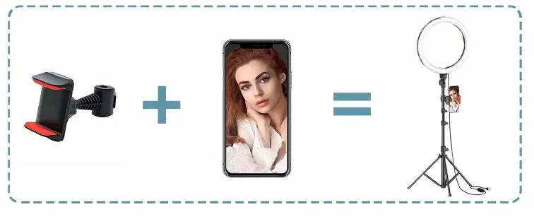 LINKCOOL Ring Light with Stand and Phone Holder 10 inch & 3 Phone Holders-fig9