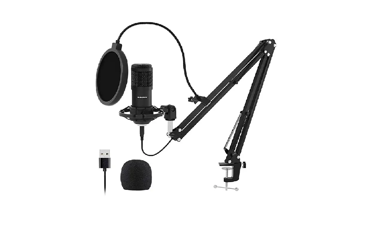Sudotack Professional 192khz/24bit Studio Cardioid Condenser Mic Kit With Sound Card-instructions
