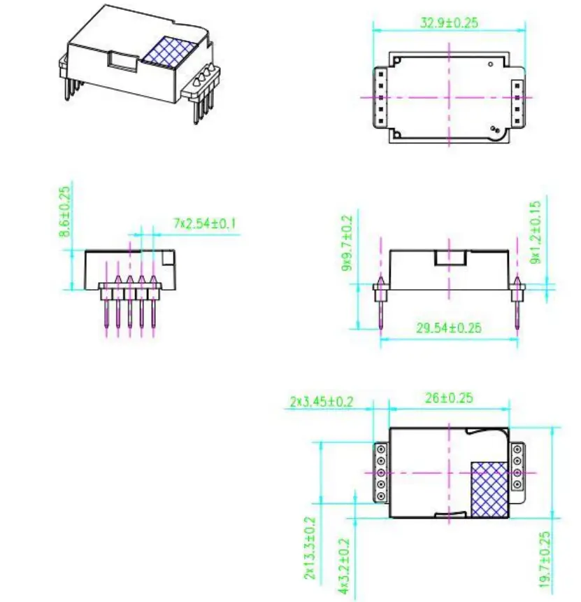 Winsen MH Z19C Infrared CO2 Sensor Module - fig 2