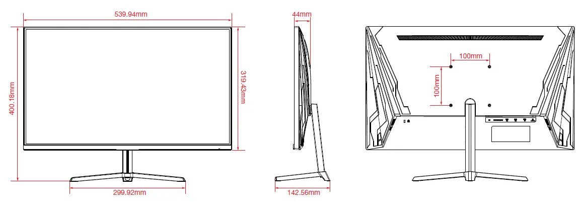 pixio PX243 23.8in FHD VA 165Hz Gaming Monitor 3