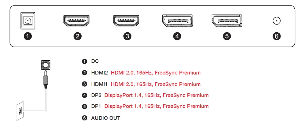pixio PX243 23.8in FHD VA 165Hz Gaming Monitor 4