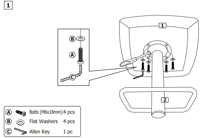 BRONX Antique Faux Leather Barstool CInstructions