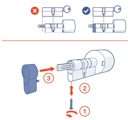 bold CR123A Keyless Smart Security Cylinder - Fig 6