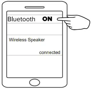 VIVITAR SP-ES62-DB Wireless Speaker User Manual - Go to the Bluetooth settings