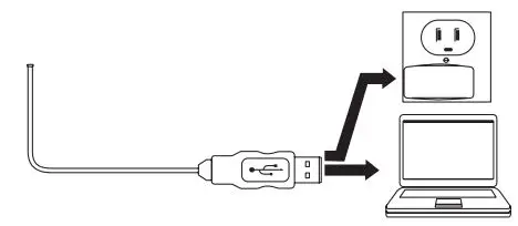 VIVITAR SP-ES62-DB Wireless Speaker User Manual - Insert the cable’s standard USB plug into the USB port