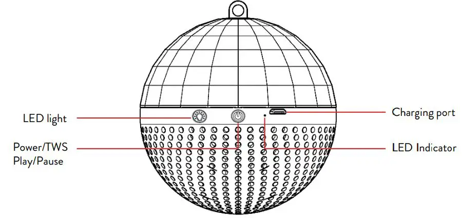VIVITAR SP-ES62-DB Wireless Speaker User Manual - Product Overview