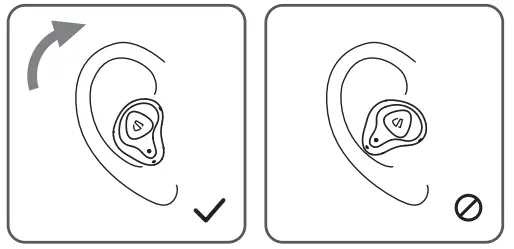 SOUNDPEATS Truengine 3 SE True Wireless Earbuds - Wearing