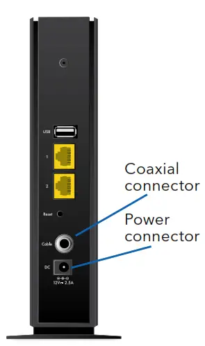 Connect the power adapter