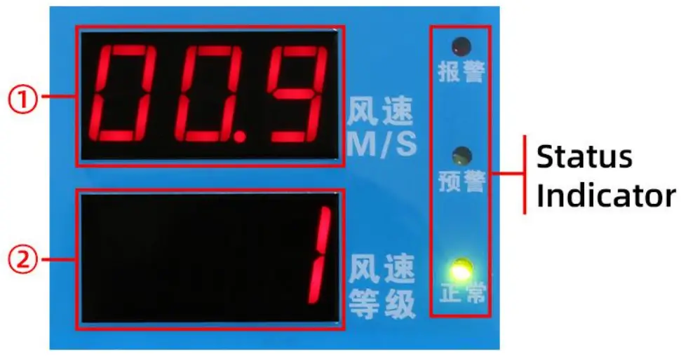 sonbus QD6787N Wireless tower crane wind speed alarm - fig5