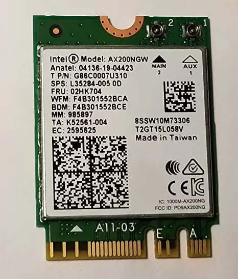 Visionke AX200 Wi-Fi Card Bluetooth Adapter