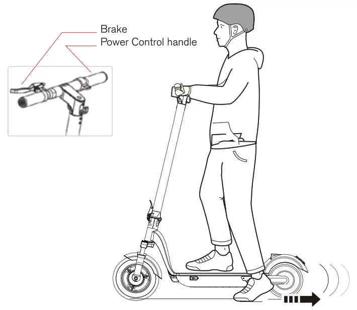 ORBO ESX102 Electric Scooter - Brake