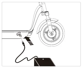 ORBO ESX102 Electric Scooter - Charging