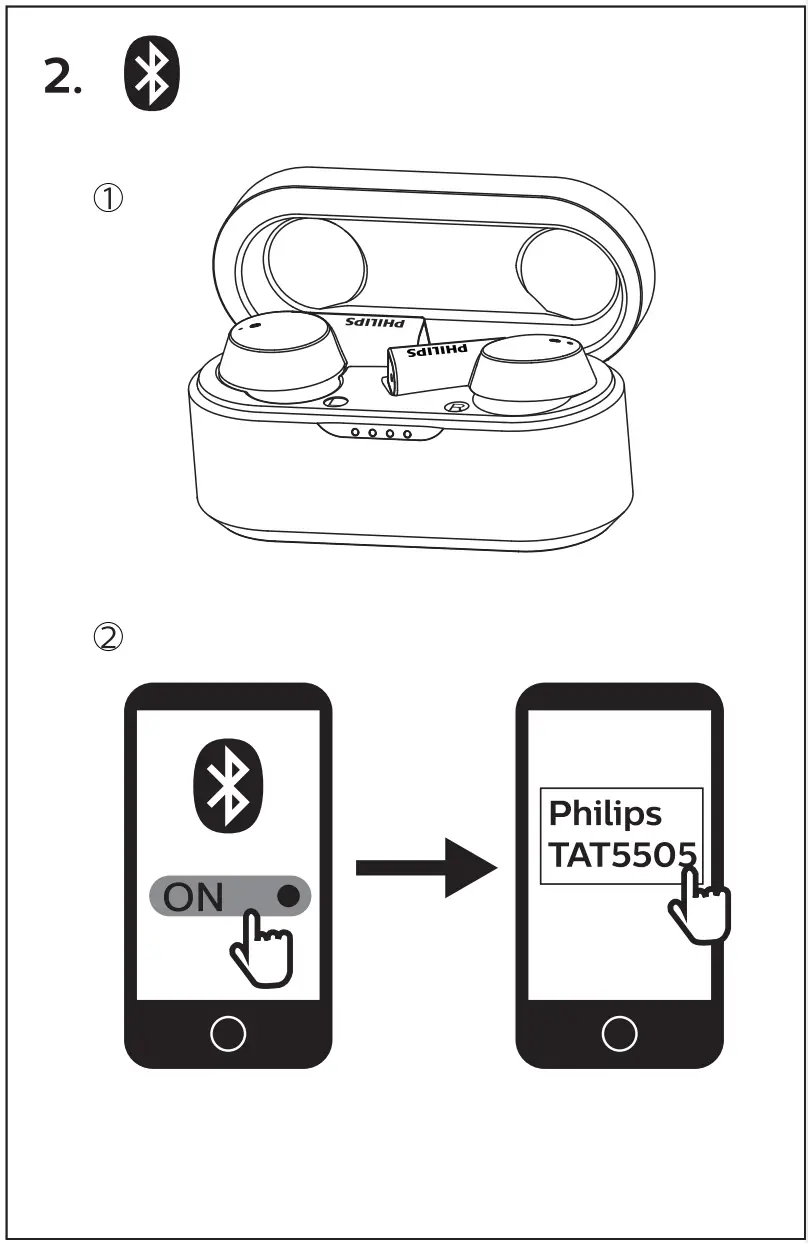 PHILIPS TAT5505 5000 Series Wireless Earbuds - 4