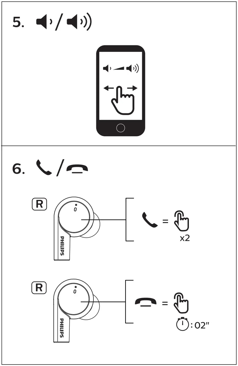 PHILIPS TAT5505 5000 Series Wireless Earbuds - 6
