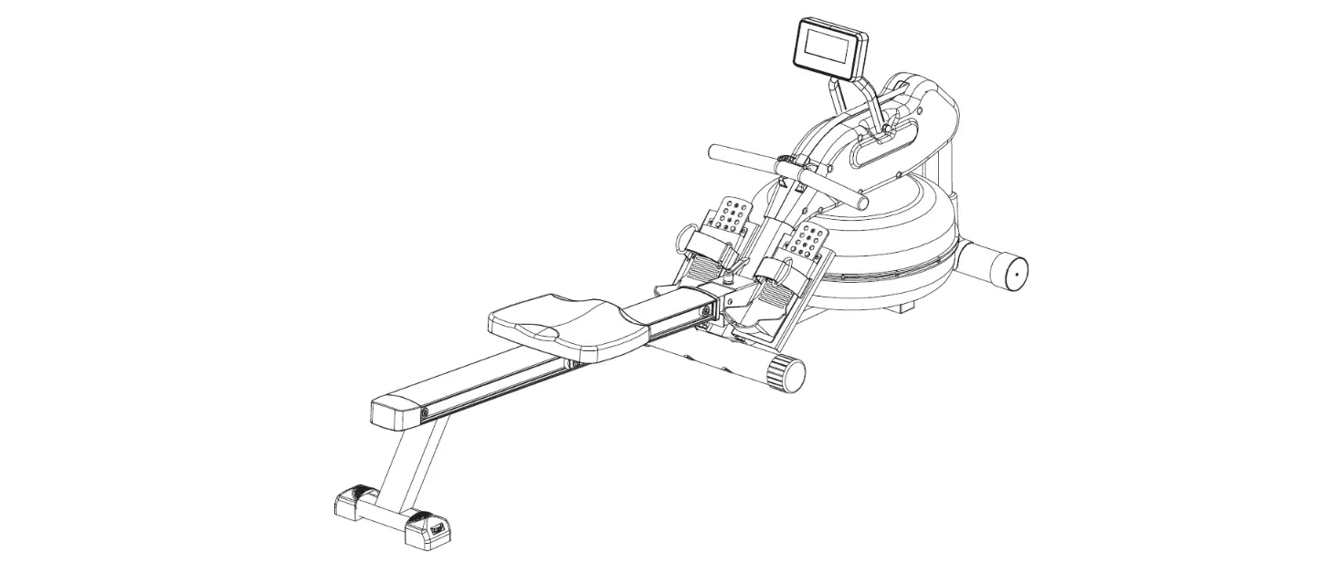 Virtufit Vfwrow900 Foldable Water Resistance Row 900 Roeitrainer User Manual
