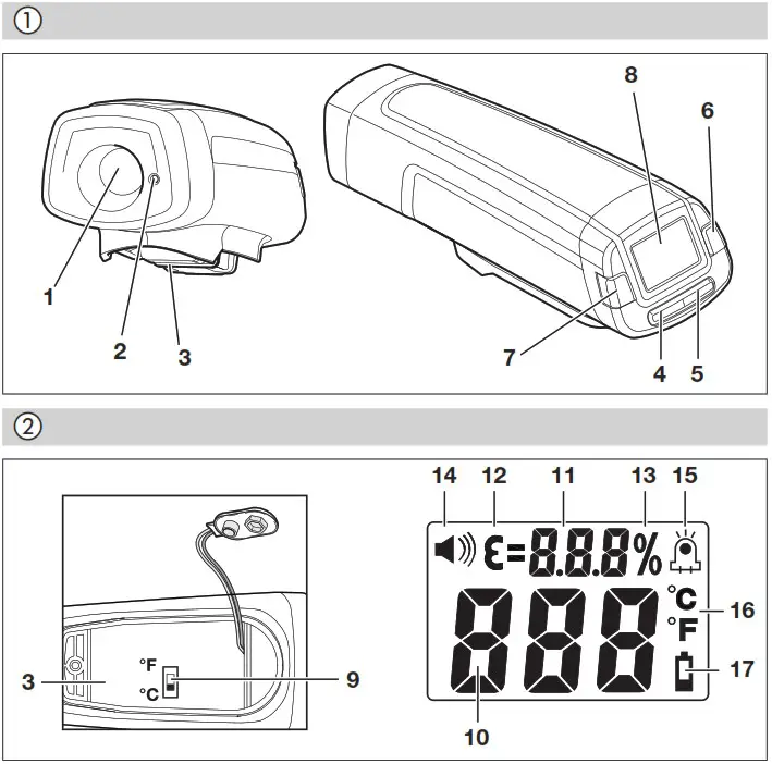 steinel 110032240 HL Scan Temperature Scanner - overview 1