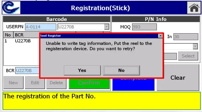 Ceyon Telinventory Registration Device - Registration Device B 11