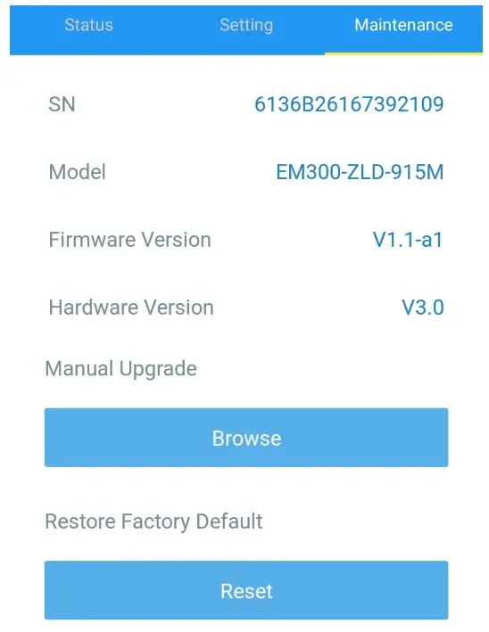 EM300-TH Temperature and Humidity Sensor Milesight - aintenance