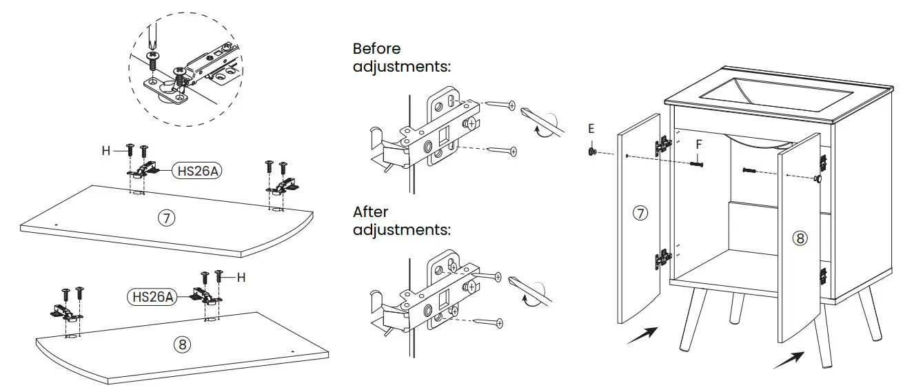 Swiss Madison SM BV662 Classe 18 13 in D x 33 in H Bathroom Vanity - Figure 13