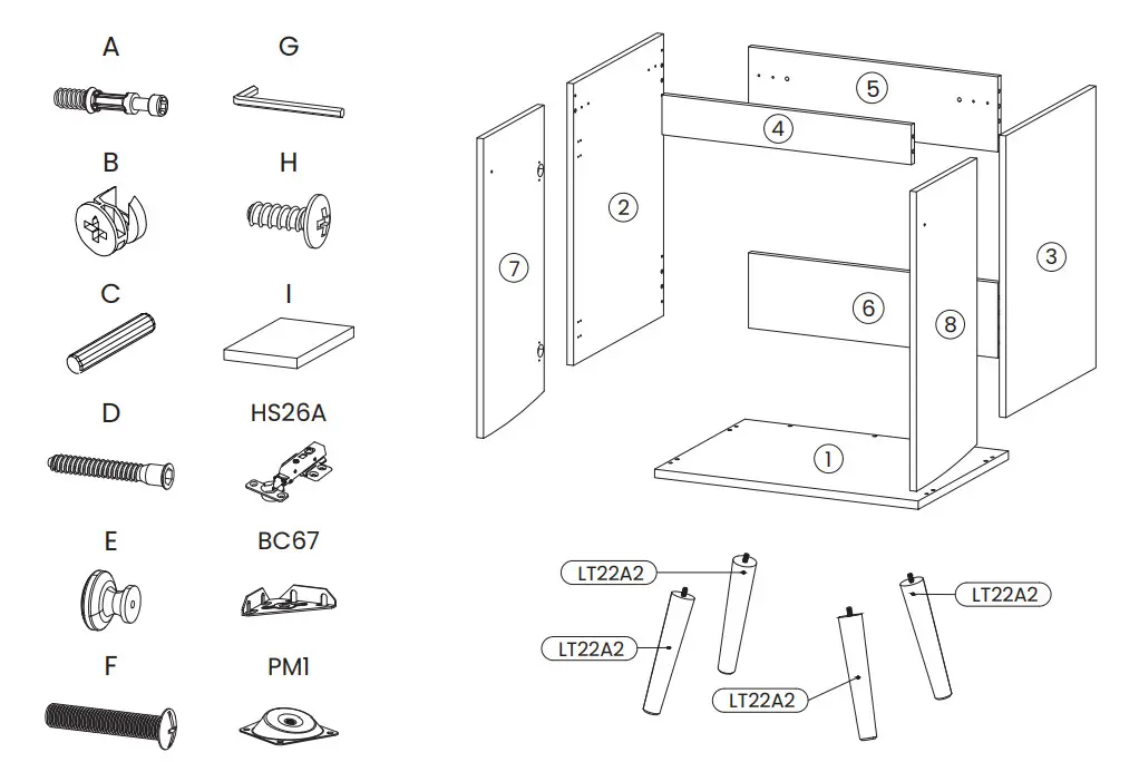 Swiss Madison SM BV662 Classe 18 13 in D x 33 in H Bathroom Vanity - Figure 3