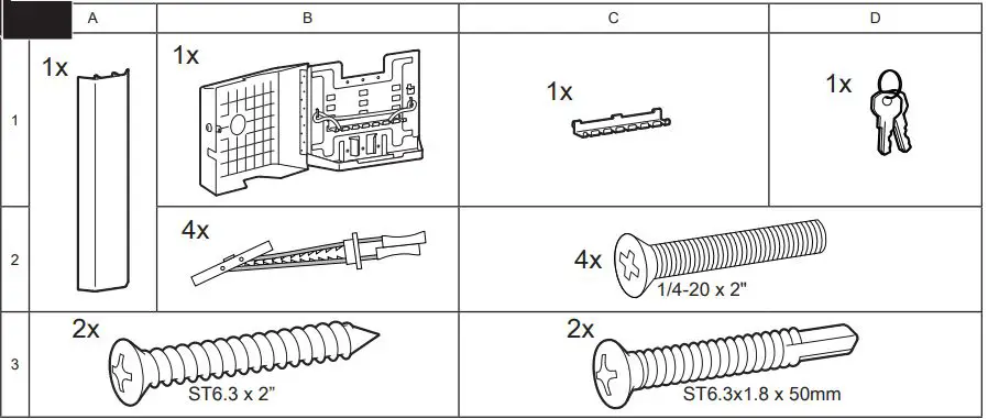 ergotron 98-543-251 Lockable CPU Wall Cabinet 1