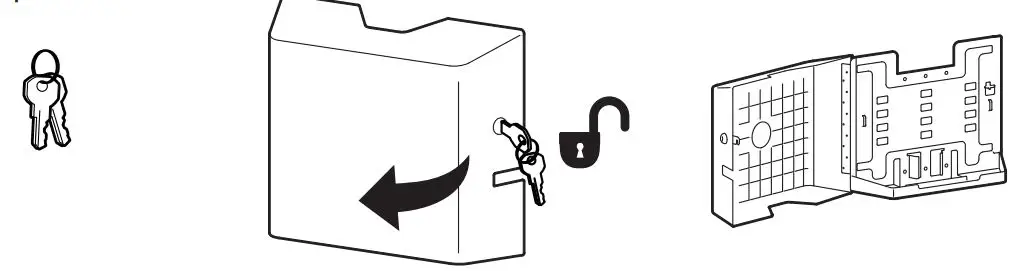 ergotron 98-543-251 Lockable CPU Wall Cabinet 8