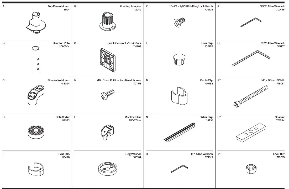 innovative-STX-11S-Staxx 1 Over 1-Monitor-Mount-fig-1