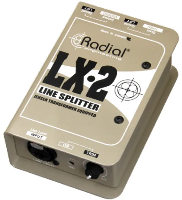 Radial engineering LX2 Passive Line Splitter and Attenuator