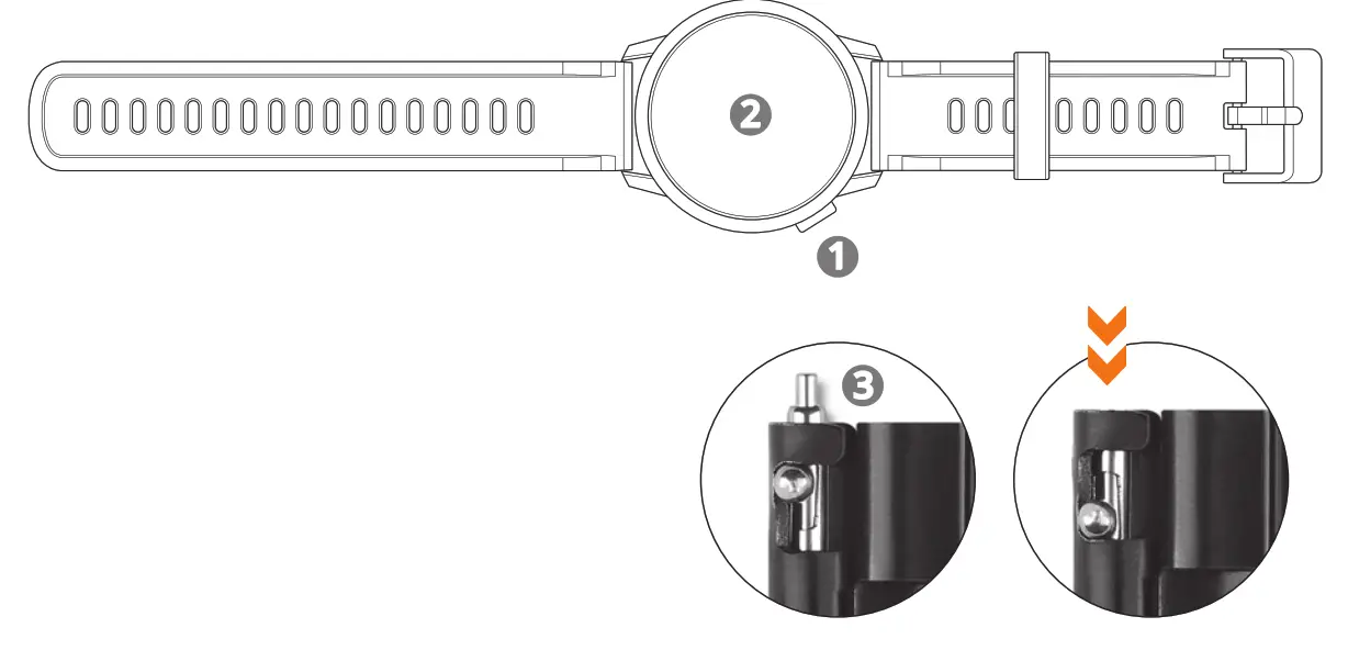 ALIGATOR Watch Pro X Men Smart Watch - button 1