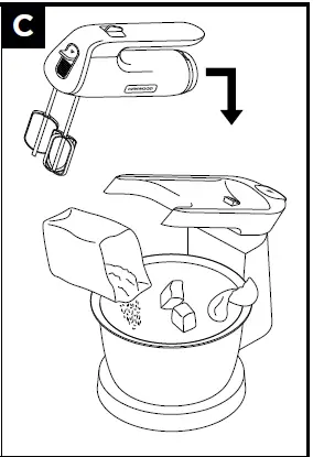 KENWOOD HMP54 chief Hand and Stand Mixer-4