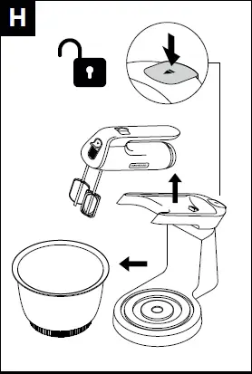KENWOOD HMP54 chief Hand and Stand Mixer-9