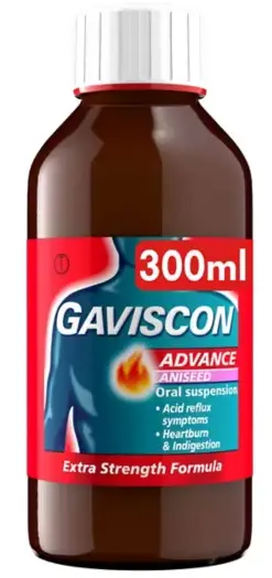 Boots 4686950 Advance Heartburn and Indigestion Relief 1000 mg Oral Suspension-PRO